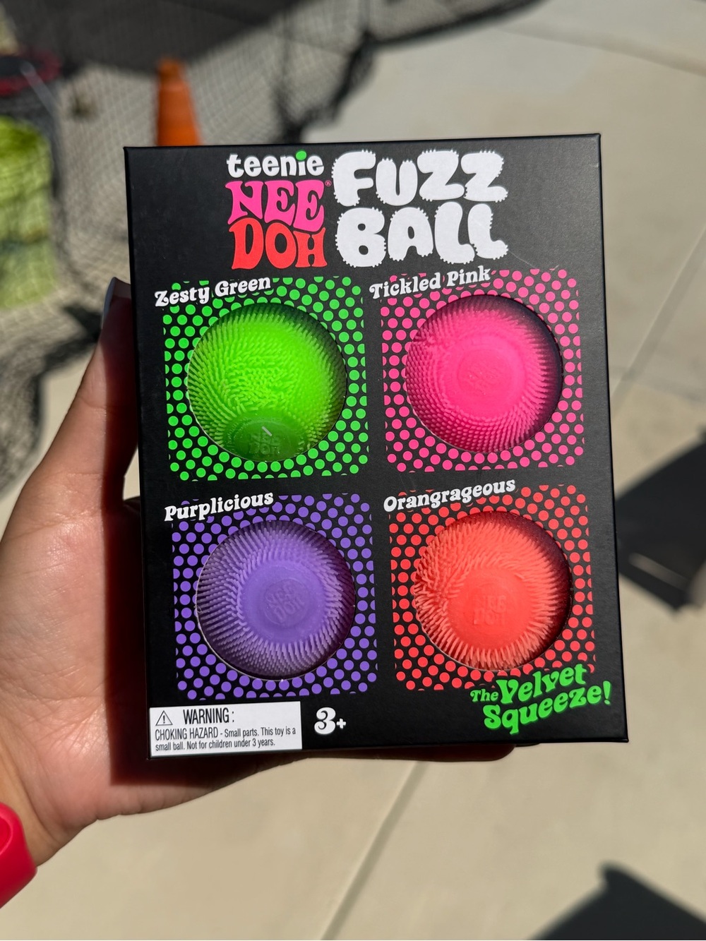 Teenie Fuzz Ball 4-Pack Nee Doh- Authentic